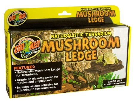 Zoo Med Mushroom Ledge Elevated Perch Brown 1ea LG Cheap