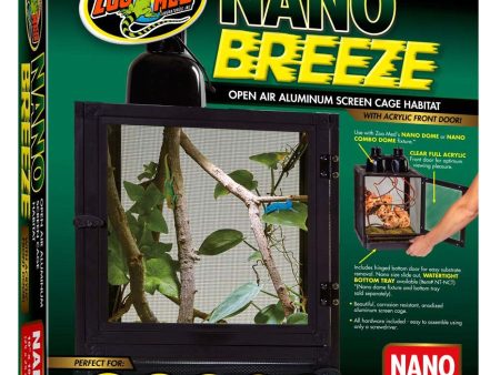 Zoo Med Nano Breeze Aluminum Screen Cage Black 1ea SM For Cheap