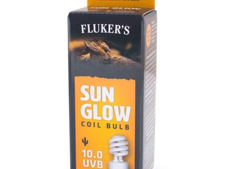 Fluker s Sun Glow 10.0 UVB Desert Coil Bulb White 1ea 13 W For Discount