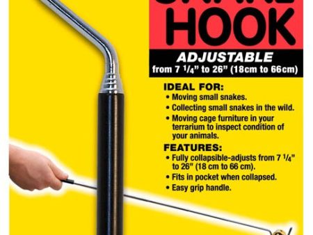 Zoo Med Deluxe Collapsible Snake Hook Black 1ea 7.25 In - 26 in Hot on Sale