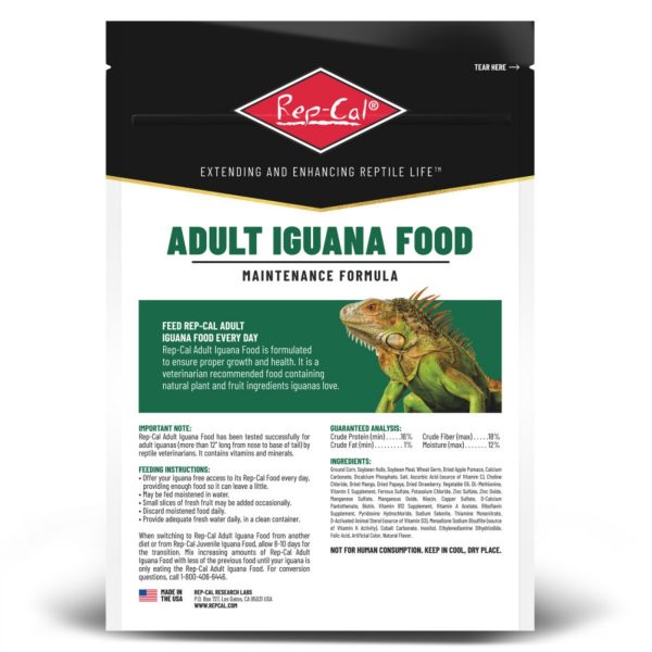 RepCal Research Labs Maintenance Formula Adult Iguana Dry Food Bag, 1ea 10 oz on Sale