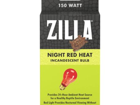 Zilla Incandescent Bulbs Night Red 1ea 150 W Sale