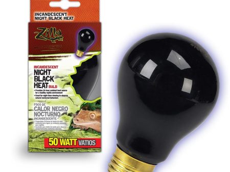 Zilla Incandescent Bulbs Night Black 1ea 50 W Supply