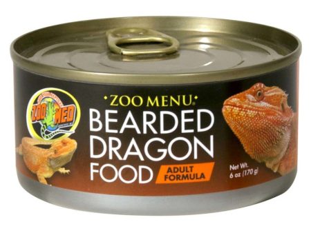 Zoo Med Bearded Dragon Adult Canned Formula Wet Food 1ea 6 oz Supply