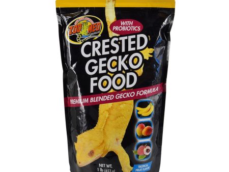 Zoo Med Crested Gecko Food Premium Blended Tropical Fruit Dry Food 1ea 1 lb Online Sale