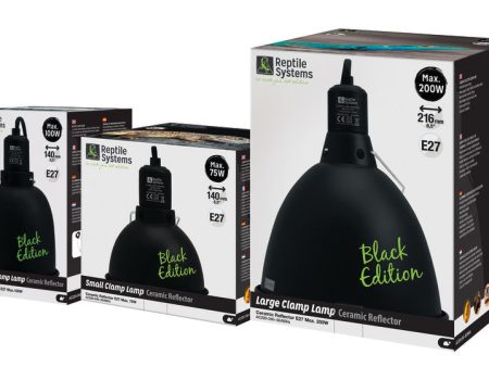 Reptile Systems Clamp Lamp Ceramic Reflector Black Edition 1ea MD Online now