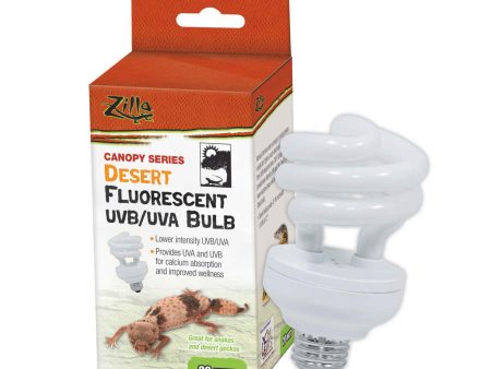 Zilla Canopy Series Fluorescent UVB UVA Bulbs Desert 1ea 20 W Online now