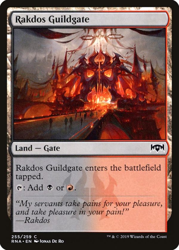 Rakdos Guildgate (255 259) [Ravnica Allegiance] Hot on Sale