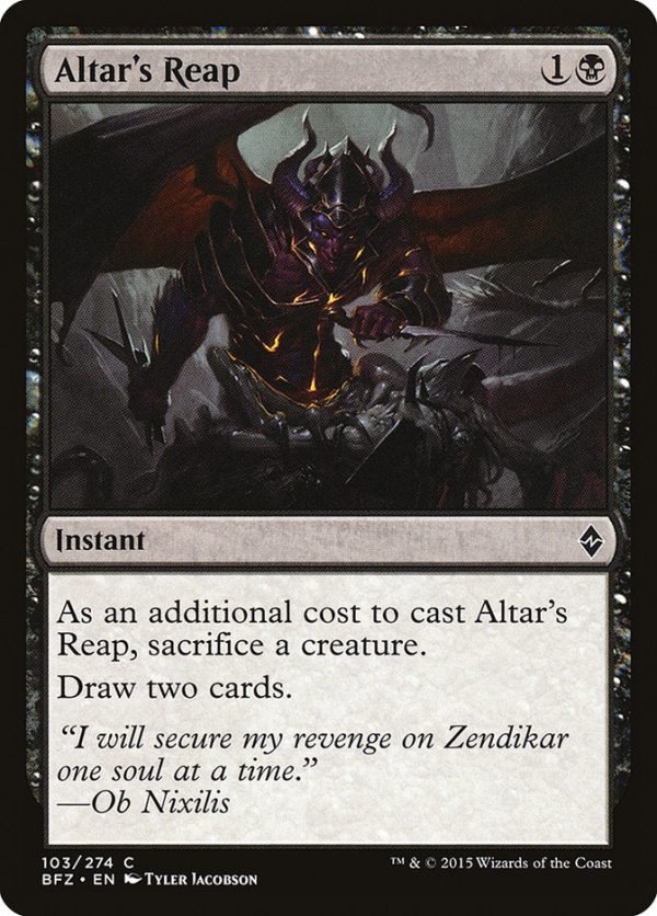 Altar s Reap [Battle for Zendikar] Online Hot Sale