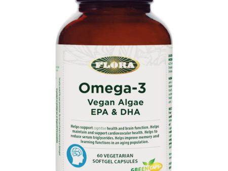 Flora Omega-3 Vegan Algae EPA & DHA - Formerly Omega Brain (60 VegSoftGel) Supply