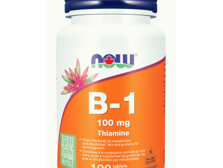 NOW Supplements Vitamin B-1 100mg (100 Tabs) For Cheap